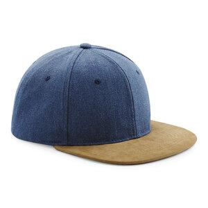 Beechfield BF668 - Men's Snapback Cap Denim Blue