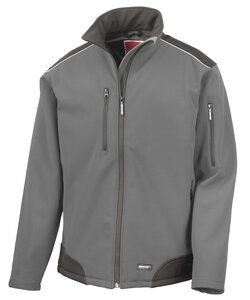 Result RS124 - Ripstop softshell workwear jacket Grey/Black