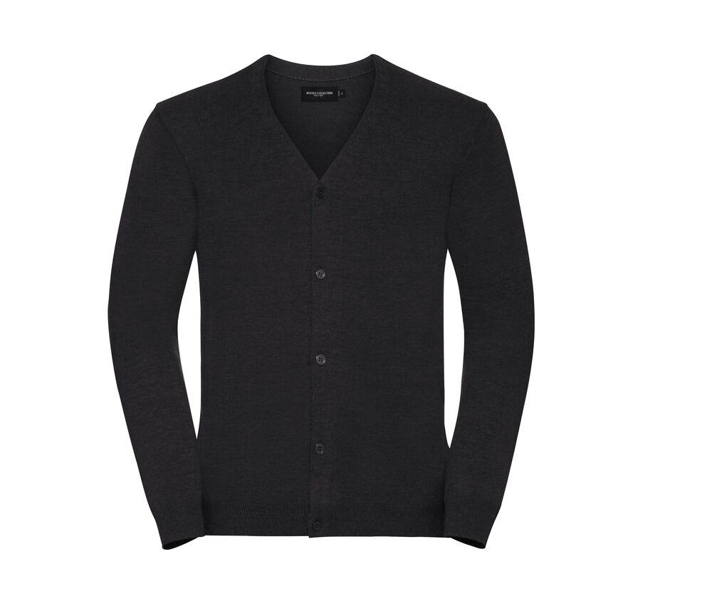 Russell JZ71M - Men's V-Neck Knitted Cardigan