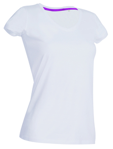 Stedman STE9130 - T-shirt V-neck Megan SS White