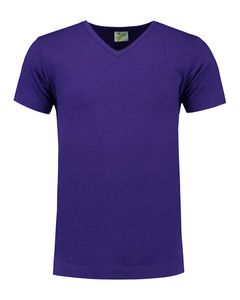 Lemon & Soda LEM1264 - T-shirt V-neck cot/elast SS for him Purple