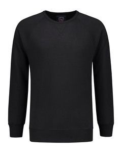 Lemon & Soda LEM3229 - Heavy Sweater Raglan Crewneck for him Black