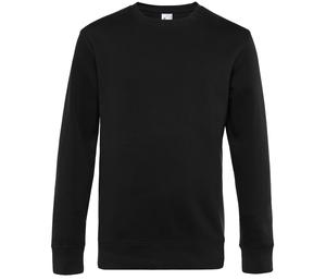 B&C BCU01K - Straight Sleeve Sweatshirt 280 KING Black Pure