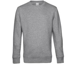 B&C BCU01K - Straight Sleeve Sweatshirt 280 KING Heather Grey