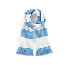 Beechfield BF479 - Varsity scarf Sky Blue / White