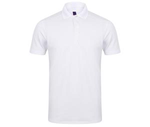 Henbury HY460 - Men's Polo Shirt in stretch polyester White