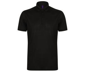 Henbury HY460 - Men's Polo Shirt in stretch polyester Black