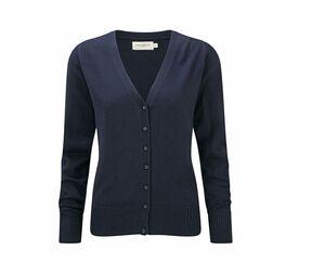 Russell Collection JZ715 - Ladies V-Neck Knitted Cardigan