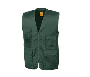 Result RS045 - Safari Waistcoast Lic Green