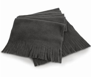 Result RS143 - Fringed fleece scarf Charcoal