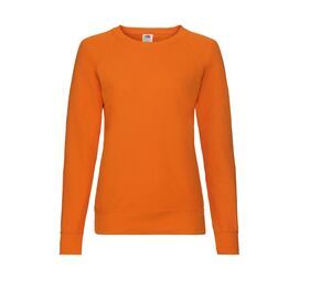 Fruit of the Loom SC361 - Lady-Fit Lightweight Raglan Sweat Orange