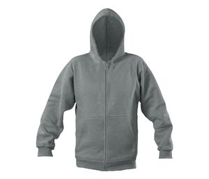 Starworld SW260 - Men's Hooded Sweatshirt with Kangaroo Pockets Sport Grey