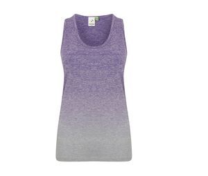 Tombo TL302 - Women's tank top Purple / Light Grey Marl