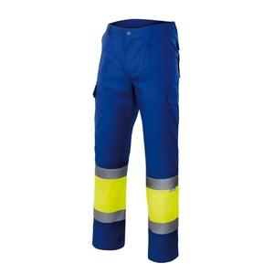 VELILLA VL157 - HIGH-VISIBILITY TWO-TONE PANTS