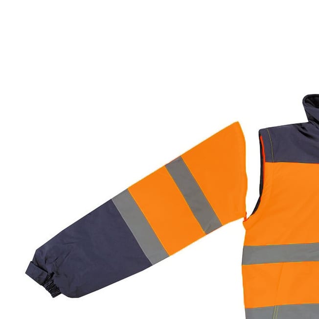 VELILLA VL161 - TWO-TONE HIGH-VISIBILITY QUILTED JACKET