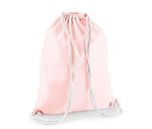 Westford Mill WM110 - Cotton gymsac Pastel Pink / White