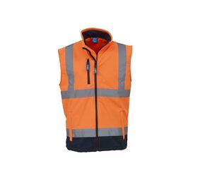 Yoko YK006 - High visibility honeycomb vest (HVW120) Hi Vis Orange/Navy
