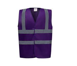 Yoko YK100 - High visibility 2 b&b vest Child (HVW100CH) Purple