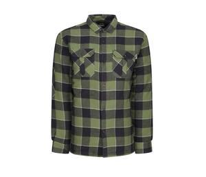 REGATTA RGS216 - SHELFORD PADDED SHIRT Green Check