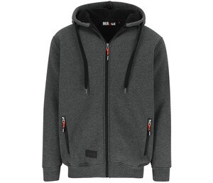 HEROCK HK370 - Water-repellent zip-up hoodie Dark Heather Grey