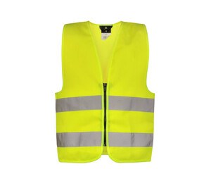 KORNTEX KX100 - SAFETY VEST FOR KIDS WITH ZIPPER Yellow