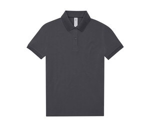 B&C BCW461 - Short-sleeved high density fine piqué polo shirt Dark Grey