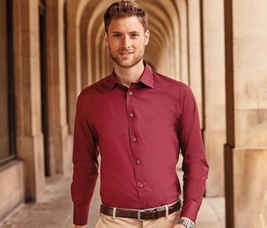 Russell Collection JZ946 - Mens Long Sleeve Fitted Shirt