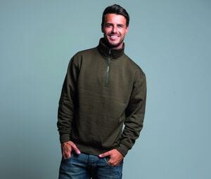 JHK JK298 - Zip neck sweatshirt