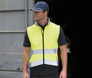 Result RS451 - High -visibility work -making bodywarmer