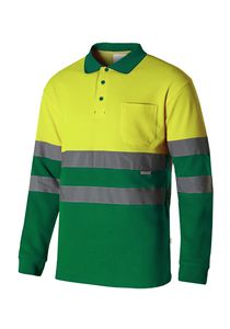 Velilla 305515 - HV LS TWO-TONE COTTON POLO